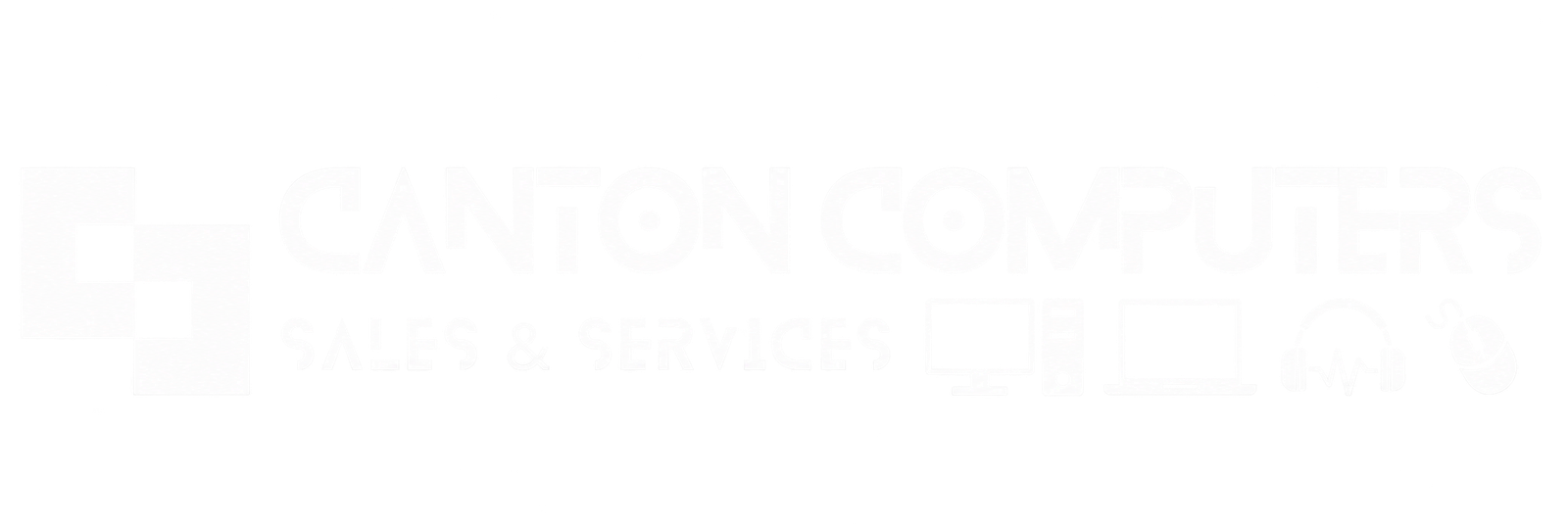 Canton Computers White Logo Mark